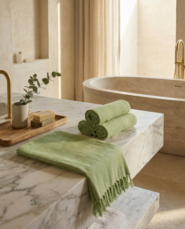 Waffle Wisper 100% Premium Cotton Hammam Towel