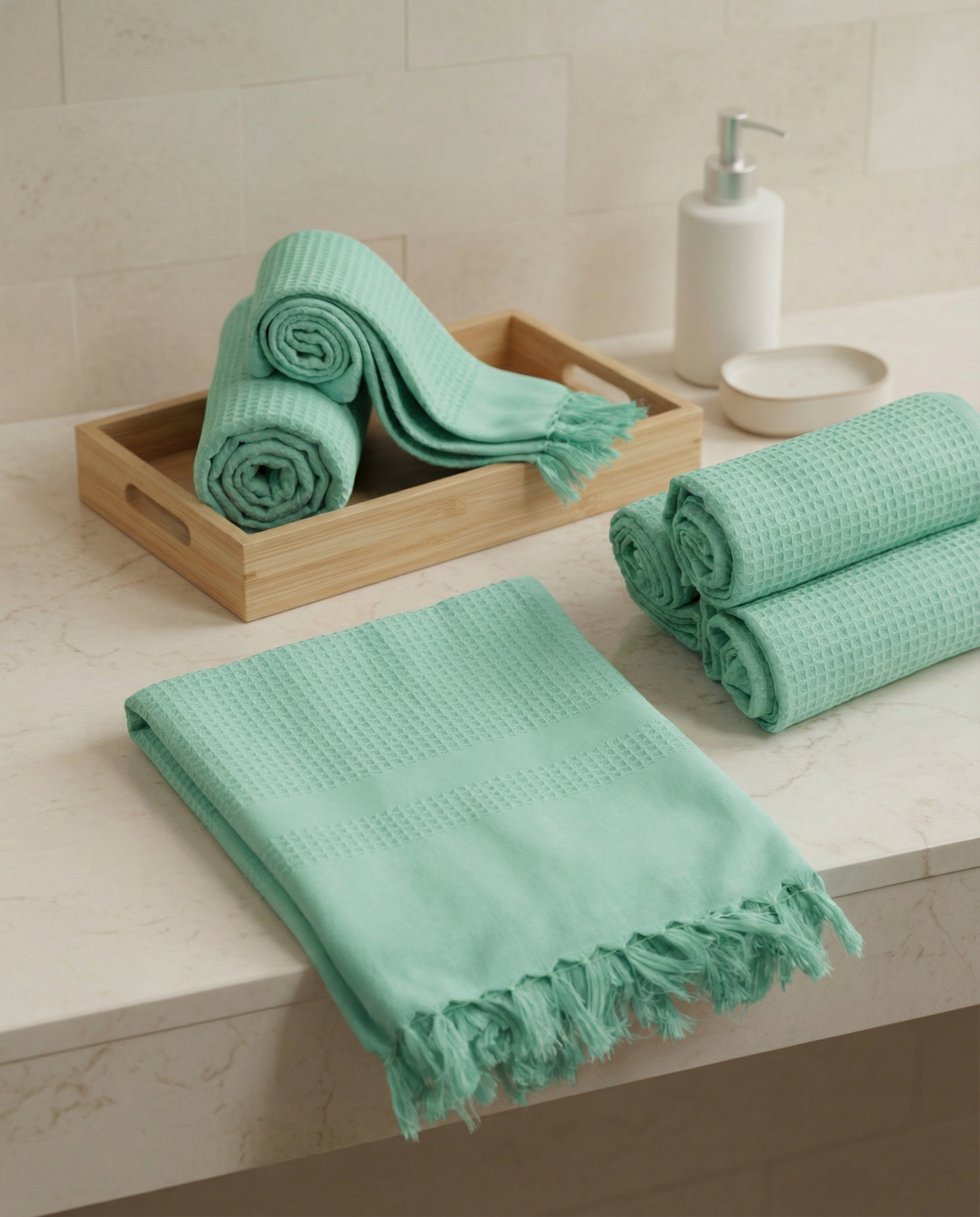 Waffle Wisper 100% Premium Cotton Hammam Towel