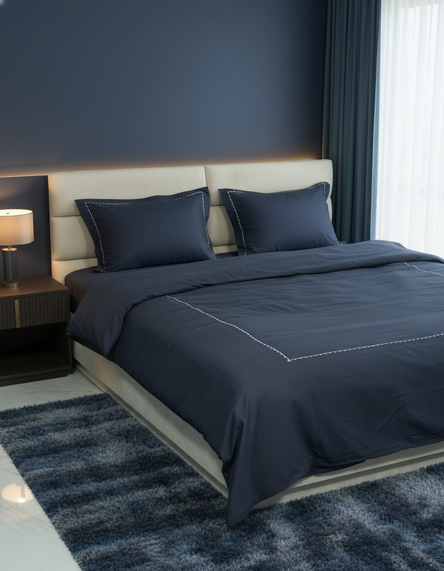 KEFI – 400 TC Embroidery Duvet Cover