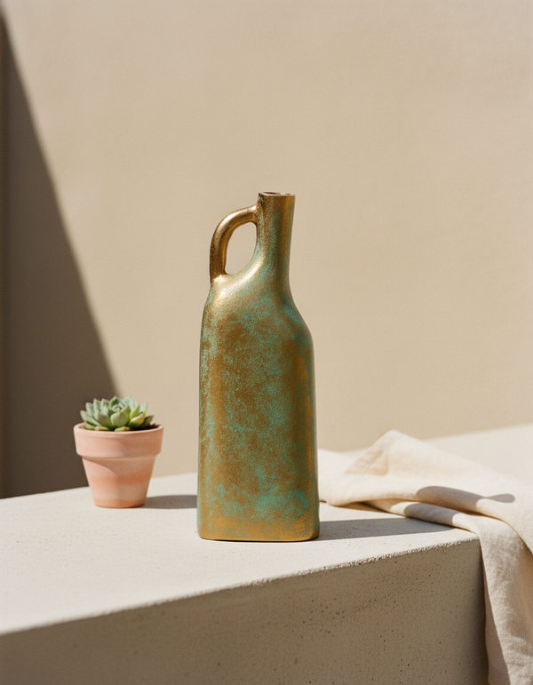 Mid Century Patina Vase