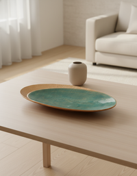 Hand-Tufted Tray Oval