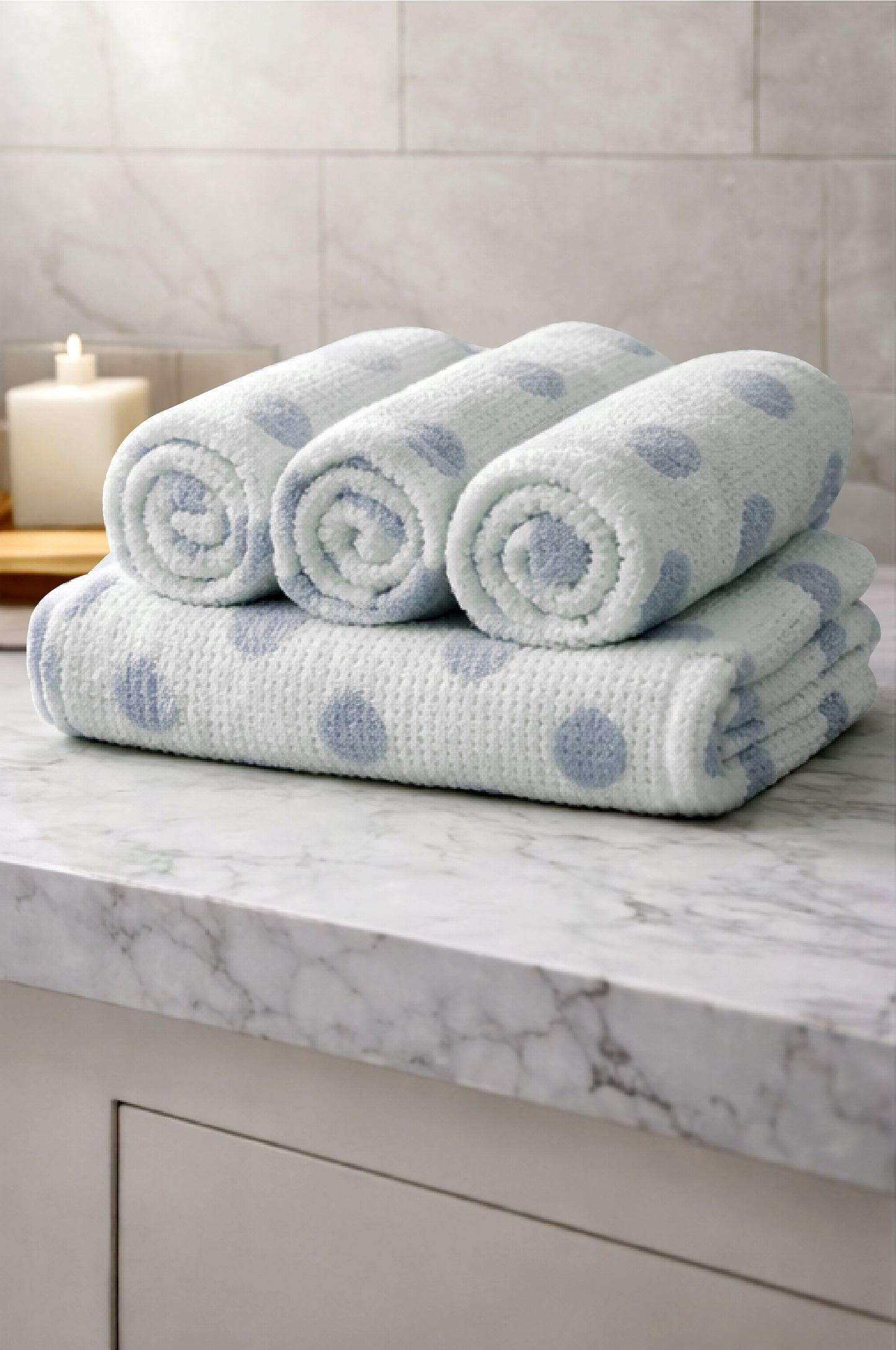 Yura 100% Premium Cotton Waffle Weave