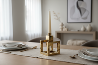 Illuminate your home with the MaiahHome Handcrafted Brass Candle Holder — where minimalism meets luxury.

Each piece is individually cast and polished by artisans, offering a warm metallic sheen that complements any décor style.

Perfect for dining tables, sideboards, or gifting — this elegant piece turns every corner into a moment of calm.

